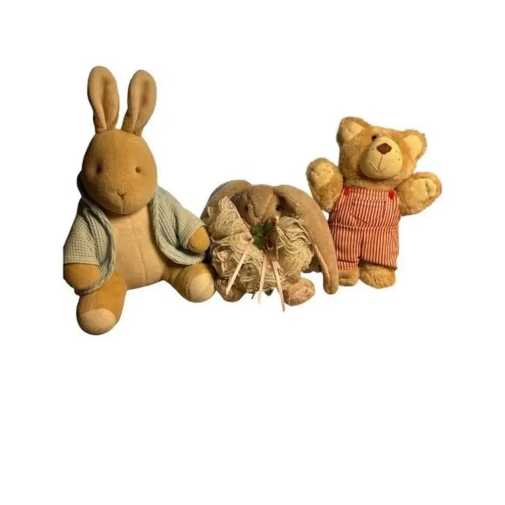 Bear and 2  rabbits  around 7”